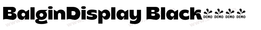 BalginDisplay Black字体转换